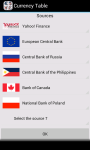 Currency Table App screenshot 2/6