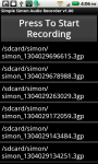 Simple Simon Voice and Audio Recorder screenshot 2/2