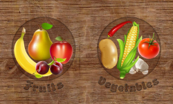 Learn Fruits and Vegetables - for kids screenshot 1/6