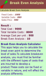 Break Even Analysis Calculator screenshot 3/3