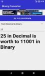 Binary to Decimal Converter screenshot 1/4