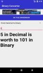 Binary to Decimal Converter screenshot 2/4