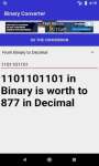 Binary to Decimal Converter screenshot 4/4