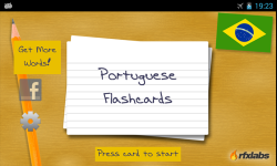 A Portuguese Flashcard App screenshot 1/4