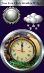 New Year Clock Weather Widget screenshot 1/6