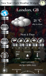 New Year Clock Weather Widget screenshot 2/6