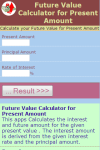 Future Value for Present Amount V1 screenshot 2/3