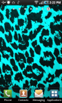 Teal Leopard Print Live Wallpaper screenshot 1/2