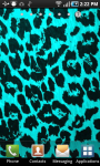 Teal Leopard Print Live Wallpaper screenshot 2/2