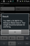 BMI Health Calculator screenshot 3/3