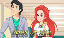 Dress up princess Ariel to school screenshot 1/4