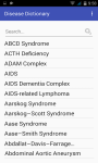 Disease Dictionary Free screenshot 1/2