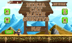 Ninja Cat Math Survive screenshot 2/6