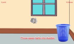 A Paper Ball Throw Into Bin screenshot 2/3