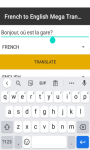 FRENCH to ENGLISH Mega Translator   screenshot 2/4