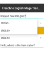 FRENCH to ENGLISH Mega Translator   screenshot 3/4