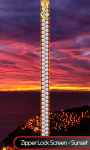 Zipper Lock Screen – Sunset screenshot 1/6