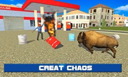Angry Bison Attack in City 3D screenshot 2/3
