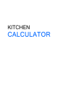 Kitchen Calculator Free screenshot 1/3