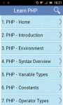 Learn PHP v2 screenshot 1/3