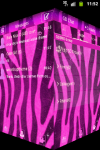 GO SMS Pro Theme Pink Zebra pink screenshot 5/5