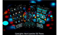 CyanLights Next Launcher 3D Theme screenshot 1/4