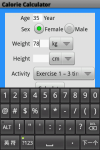 Calorie Calculator App screenshot 1/3