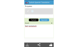 Tukish to Spanish Translator screenshot 2/4