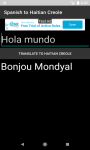 Language Translator Spanish to Haitian Creole   screenshot 1/4
