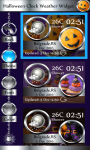 Halloween Clock Weather Widget screenshot 4/6