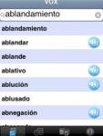 VOX Spanish explanatory dictionary screenshot 1/1