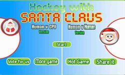 Santa Claus play Glow Hockey 2 players - Best Xmas screenshot 4/6
