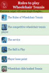 Rules to play Wheelchair Tennis  screenshot 2/3
