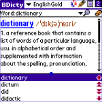 BEIKS English Dictionary with Thesaurus for Palm OS screenshot 1/1