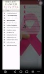 Breast cancer survival guide screenshot 1/3