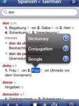 German-Spanish Translation Dictionary by Ultralingua screenshot 1/1