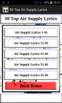Air Supply Top Song Lyrics screenshot 2/3
