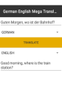 GERMAN ENGLISH Mega Translator   screenshot 1/4