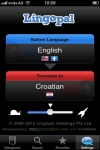 Lingopal Croatian LITE - talking phrasebook screenshot 1/1