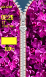 Zipper Lock Screen Lilac screenshot 5/6