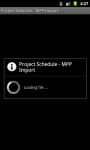 New Project Schedule  MPP Import screenshot 1/2