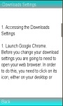 Google Chrome Downloads Settings screenshot 1/1