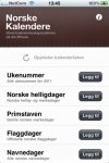 Norske Kalendere screenshot 1/1