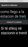 Language Translator Spanish to Albanian   screenshot 3/4