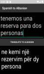 Language Translator Spanish to Albanian   screenshot 4/4