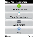 New Year Resolution screenshot 1/3