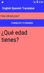 From English to Spanish Translator  screenshot 2/4