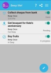 Beep Me - A location based reminder app screenshot 1/6