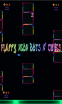 Flappy neon dots and cubes game free screenshot 1/5