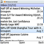Windows Live Hotmail PUSH emails screenshot 4/6